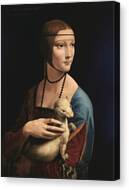 Lady Holding an Ermine Canvas Print