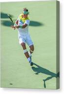 Rafael Nadal in Action Canvas Print