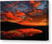 Sunset At Wallkill River National Wildlife Refuge Canvas Print