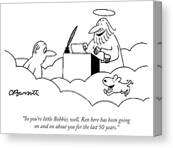 Heavenly Reunion with Rex Canvas Print