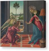 Virgin Mary and Archangel Gabriel Canvas Print