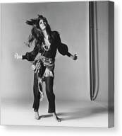 Raquel Welch in Dance Pose Canvas Print by Bert Stern