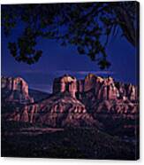 Sedona Red Rock Nightscape Canvas Print