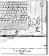 Street Scene with Figures Canvas Print