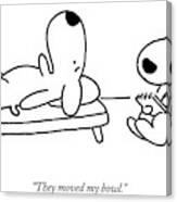 Dog Therapy Session Canvas Print