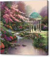 キンケード ステンドグラス大判Pools of Serenityグラスマスターズ Pools Of Serenity by Thomas Kinkade