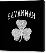 Savannah Georgia Irish Shamrock #1 Canvas Print