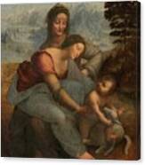 The Virgin, Child Jesus, and St. Anne Canvas Print