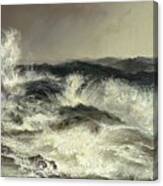 Thomas Moran Wild Sea Foam Spray Canvas Print
