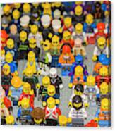 Crowd Of Lego People Canvas Print