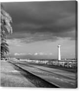Black And White Road Canvas Print