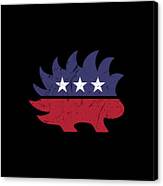 Libertarian Porcupine Canvas Print