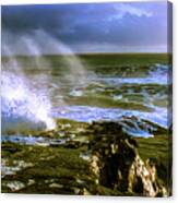 Lighthouse Point Beach Santa Cruz California Canvas Print