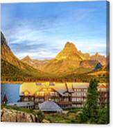 Many Glaciers Hotel Canvas Print