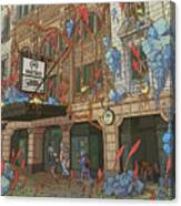Futuristic Overgrown Metro Scene Canvas Print