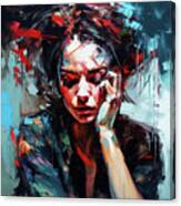 War Inside My Head, 02 Canvas Print