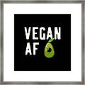 Vegan Af #1 Framed Print