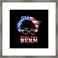 Feel The Bern Patriotic Framed Print