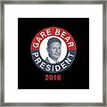 Gar Bear Gary Johnson Framed Print