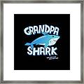 Grandpa Shark Doo Doo Doo Framed Print