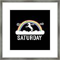 Saturday Framed Print