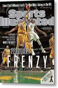 Kobe Bryant and Rajon Rondo Duel Metal Print