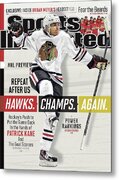 Sports Illustrated Cover Featuring Hockey Player Metal Print