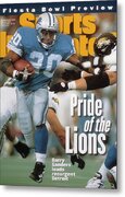 Barry Sanders Detroit Lions Cover Metal Print