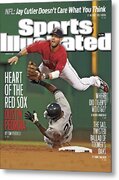 Dustin Pedroia in Action on Sports Illustrated Metal Print