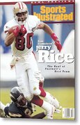 Jerry Rice on Sports Illustrated Cover Metal Print