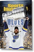 Hockey Player Celebrates Cup Victory Metal Print