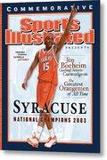 Carmelo Anthony Celebrates Syracuse Victory Metal Print by Sports Illustrated