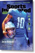 Justin Herbert Football Preview Metal Print