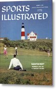 Golfing Near Nantucket Lighthouse Metal Print