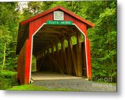 Wahneta Covered Bridge Metal Print