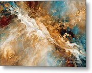 Genesis 28 12. Heaven's Gate. Abstract Christian Wall Art Metal Print