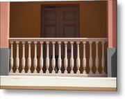 Old San Juan Cuartel De Ballaja Balustrade Study 1 Metal Print