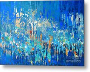 Romans 12 12. Rejoicing In Hope. Modern Christian Wall Art Metal Print