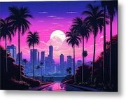 Sunset In La, 02 Metal Print