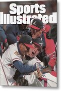Atlanta Braves Victory Celebration Metal Print