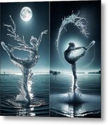 Ice Water Sprite Metal Print