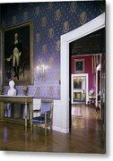The White House Blue Room Metal Print