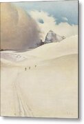 Above The Hallstatt Glacier, Dachstein, Austria By Franz Sedlacek Metal Print by Franz Sedlacek