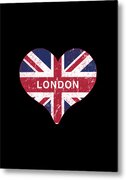 I Love London Metal Print