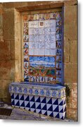Historic Tile Mosaic Metal Print