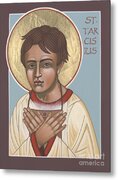 St. Tarcisius Icon Art Metal Print