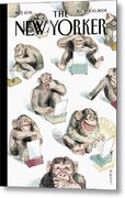 Monkeys Typing on Typewriters Metal Print by Barry Blitt