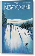 Skiers on Snowy Slope Metal Print