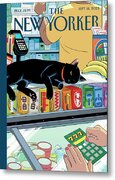 Bodega Cat in New York Metal Print