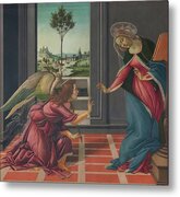 Virgin Mary and Archangel Gabriel Metal Print